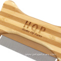 Bone Shape Bamboo Wood Pet Flea Comb